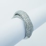 Anello in Oro 18kt con Diamanti Certificati 1.20 ct Tot. - Modello (Vele)