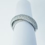 Anello in Oro 18kt con Diamanti Certificati 1.20 ct Tot. - Modello (Vele)