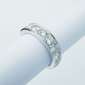 18 kt Gold Ring with Certified Diamonds 1.80 ct Total - Modelo (Edo)