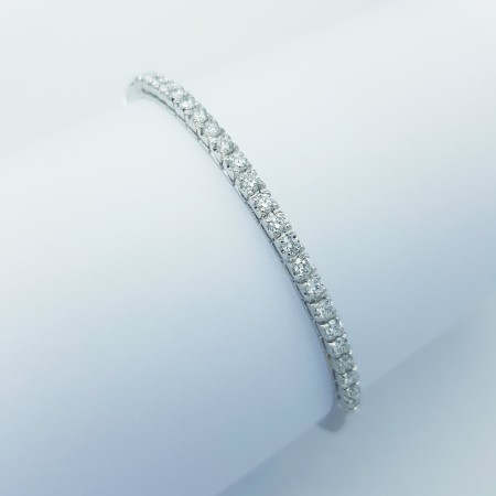 Bracelet en or blanc 18 carats et diamants 1,20 ct total - Modèle (Manetta)