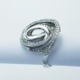 Anello in Oro 18 kt con Diamanti Certificati 0.74 ct Totali - Modelo (Mat)