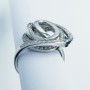 Anello in Oro 18 kt con Diamanti Certificati 0.74 ct Totali - Modelo (Mat)