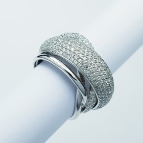 18 kt Gold Ring with Certified Diamonds 1.65 ct Total - Modelo (Venus)