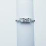 TRILOGY ring 2,40 CT in rhodium silver with Zircon diamonds