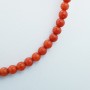 CORAL NECKLACE STRAND 4.5 mm - LENGTH 40 cm