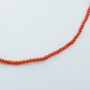 COLLIER CORAL 2 mm - LONGUEUR 40 cm