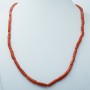 CORAL NECKLACE STRAND 3.5 x 13 mm - LENGTH 50 cm