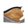 Chanel Shoulder Bag Black with Stitching and Beige Interior
