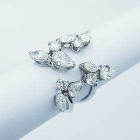 Bague en or 18 carats avec diamants certifiés 2,05 ct total - Modelo (Forest)