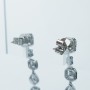 18 kt White Gold Earrings with Certified Diamonds - Model (Alice)