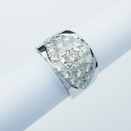 Anello in Oro 18 kt con Diamanti Certificati 2.05 ct Totali - Modelo (Eragon)