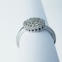 18kt WHITE GOLD RING with DIAMONDS 0.65 ct Total - Model (MAGIC)
