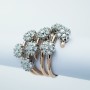 ANELLO in ORO BIANCO 18kt con DIAMANTI 1.36 ct Totali - Modello (MAGIC)