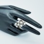 ANELLO in ORO BIANCO 18kt con DIAMANTI 1.36 ct Totali - Modello (MAGIC)