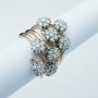 ANELLO in ORO BIANCO 18kt con DIAMANTI 1.36 ct Totali - Modello (MAGIC)