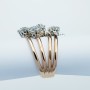 18kt WHITE GOLD RING with DIAMONDS 1.36 ct Total - Model (MAGIC)
