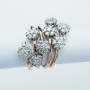 ANELLO in ORO BIANCO 18kt con DIAMANTI 1.36 ct Totali - Modello (MAGIC)
