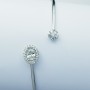 Bracelet in 18 kt White Gold and Diamonds 0.78 ct Total G VS1