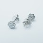 18 kt GOLD DIAMONDS DOT LIGHT EARRINGS 0.35 ct Total - Model (MAGIC)