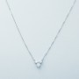 Collier en or blanc 18kt et diamants certifiés - Modèle (Ra)