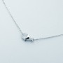 Collana in Oro Bianco 18kt e Diamanti Certificati - Modello (Ra)