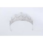 18K rhodium plated silver tiara and gems-MOD2
