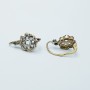 12 kt GOLD EARRINGS with DIAMONDS