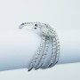 Bague en or 18 carats avec diamants certifiés - Modèle (serpent)