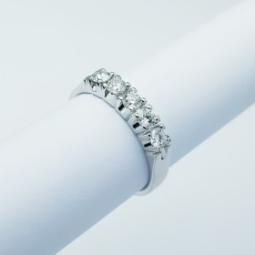 Bague Veretta en or 18kt avec 5 diamants certifiés 0,50ct au total - Modèle (Flip)