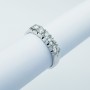 Anello Veretta in Oro 18kt con 5 Diamanti Certificati 0.50ct Totali - Modello (Flip)