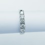 Anello Veretta in Oro 18kt con 5 Diamanti Certificati 0.50ct Totali - Modello (Flip)