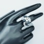 Bague en or 18kt avec saphirs et diamants certifiés - Modèle (Gerberas)