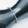 TENNIS BRACELET with CERTIFIED DIAMONDS and SAPPHIERS