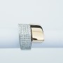 Anello in Oro 18 kt con Diamanti Certificati - Modello (Bicolor)
