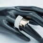 Anello in Oro 18 kt con Diamanti Certificati - Modello (Bicolor)