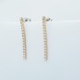 ORECCHINI TENNIS in ORO 18 kt con DIAMANTI CERTIFICATI - Modello (Tennis)