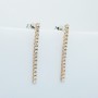 18 kt GOLD TENNIS EARRINGS with CERTIFIED DIAMONDS - Model (Tennis)