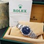 Rolex Oyster Perpetual Date 1501 34mm Full Set Jeans Dial Good Condition Sthall Stell Ott51