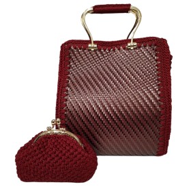 BUTTERFLY Hand Bag with Clutch - (Handmade)