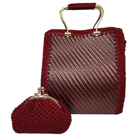 Borsa a Mano con Pochette BUTTERFLY - (Artigianale)