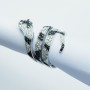 Anello in Oro 18 kt con Diamanti Certificati - Modello (Serpent)