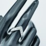 Bague en or 18kt avec diamants certifiés 0,72 ct au total - Modèle (Arrow)