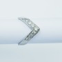 Anello in Oro 18kt con Diamanti Certificati 0.72 ct Tot. - Modello (Freccia)