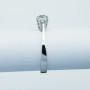 VERETTA RING with 4 DIAMONDS Total Carats 0.80 H SI