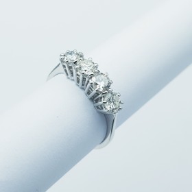 BAGUE VERETTA avec 4 DIAMONDS Total Carats 0.80 H SI
