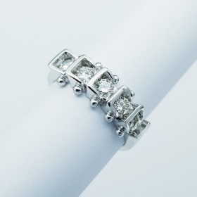 Bague Veretta en or 18 carats avec diamants certifiés - Modèle (Legolas)