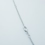 18 kt White Gold Pendant Necklace with Sapphire and Certified Diamonds