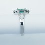Anello in Oro 18kt con Smeraldo e Diamanti Certificati - Modello (Berlino)