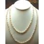 PEARL NECKLACE BIWA JAPAN AND TOURMALINE ROSE GOLD 18 KT DISCOUNT 80 %