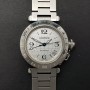 Cartier Pasha Gmt 2377 35mm Good Condition Stahl Steel 205Clfeb2